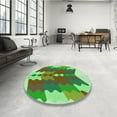 thumbnail image 4 of Ahgly Company Machine Washable Indoor Rectangle Transitional Fern Green Area Rugs, 8' x 12', 4 of 7