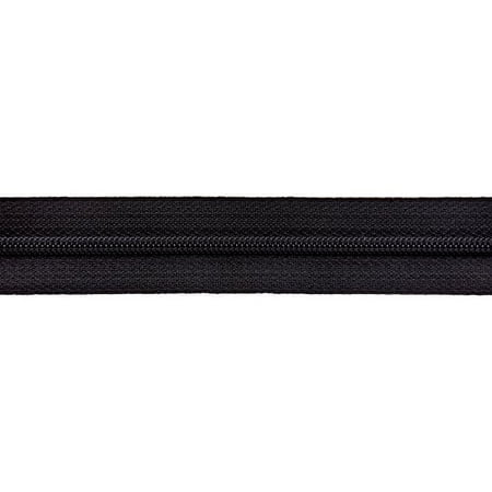 YKK #3 Coil Zipper, 7 inch Length, Black 580 (100 Pack)