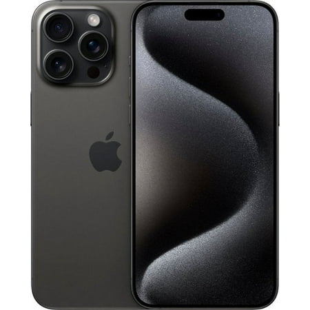Restored Apple iPhone 15 Pro Max - AT&T - 256 GB Black Titanium (Refurbished)