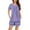 Purple, variant on Kaemgyyd Womens Pajama Sets 2 Piece Soft Crew Neck Short Sleeve Top and Shorts Sleepwear Pjs Lounge Set with Pockets