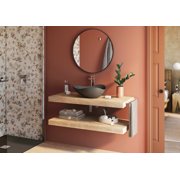 Ruy Ohtake by Roca Organic Porcelain vessel sink. Elongate vessel sink