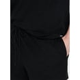 thumbnail image 7 of Joyspun Women's Short Sleeve Top and Shorts Pajama Set, 2-Piece, Sizes XS-3X, 7 of 7