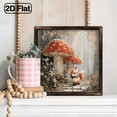 thumbnail image 6 of 2D Flat, Whimsical Fox & Mushroom Forest Wall Art Decor for Bedroom Living Room Nursery, 8x8 Inch Decorative Signs & Plaques, Cute Woodland Animal Fantasy Artwork Gift for Family Friends Childre, 6 of 9