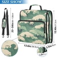 thumbnail image 2 of FORMRS Zipper Binder with Shoulder Strap 2-inch Ring 500 Sheet Capacity File Bag, Green Wave Pattern, 2 of 5
