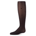 thumbnail image 2 of MeMoi Girls Micro-Net Fashion Tights with Knit-In Heart Design - Girls - Female, 8-10, Winter White, 2 of 8