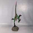 thumbnail image 6 of Green Ferocious Velociraptor Dinosaur Life Size Statue, 6 of 10
