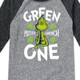 thumbnail image 3 of The Grinch - Green One - Toddler And Youth Raglan Graphic T-Shirt, 3 of 5