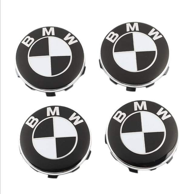 4-piece Car Wheel Cover, Bmw Logo 68mm Wheels, Center Wheel Cover Rim Logo Blue And White Rim Badge