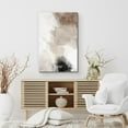 thumbnail image 4 of PixonSign Canvas Wall Art Faded Textured Brown & White Color Blocks Abstract Print Minimalism Contemporary Nordic Colorful Decoration for Living Room, Bedroom, Office - 12"x18", 4 of 5