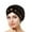 Black, variant on MSJUHEG Headband Hats for Women Baseball Cap Women Turban Cap Beaded Headscarf Beanie Twisted Braid Wrap Hat Headwear Hats for Men Fascinators Hats for Women Polyester 1PC Hat Black One Size