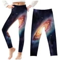 thumbnail image 1 of Odeerbi 3-8 Años Leggings Niñas Estampado Cielo Estrellado Mallas Elásticas Pantalones Verano Starlit Cintura Alta Suave Pantys, 1 of 5