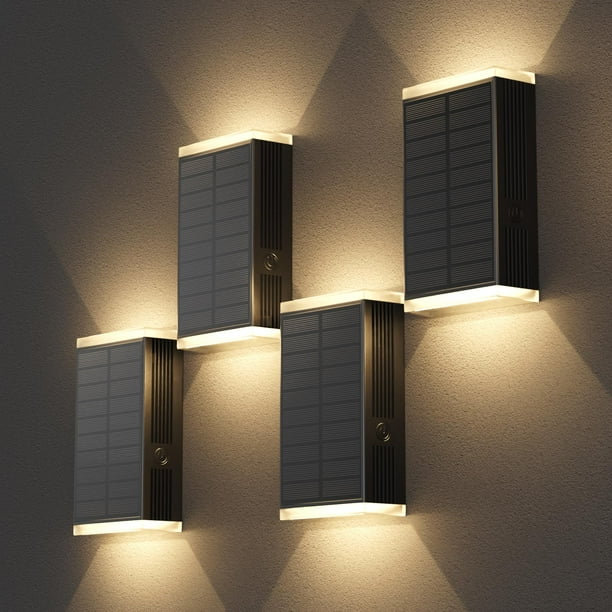 Lámpara solar de pared UGDLUCK Up/Down, 3 modos, IP67, resistente al agua