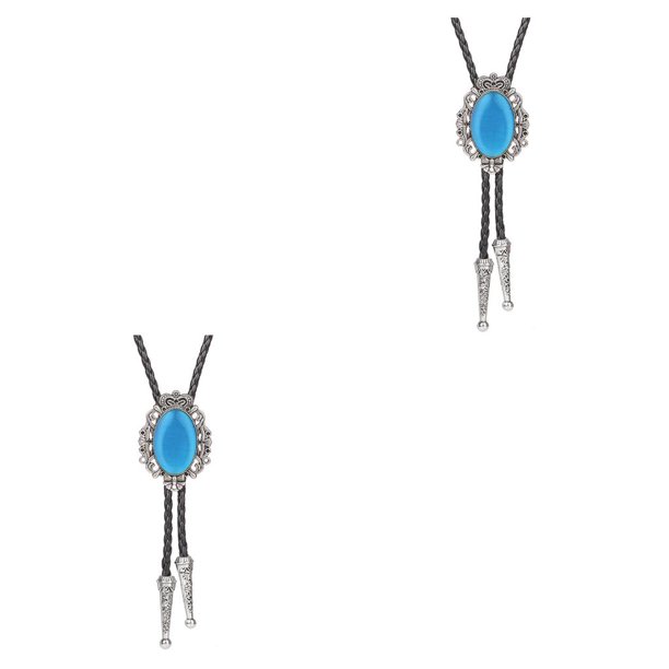 Collar Colgante Qarigey para Festival Vacaciones Aniversario cumpleaños Boda Compromiso Cielo azul 2piezas