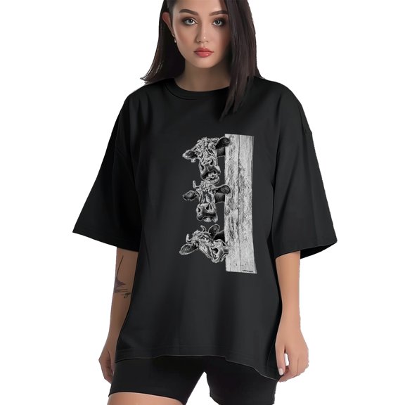 Women T Shirt Graphic Tee Summer Tops Half Sleeve Loose Drop Shoulder Vintage Shirts Streetwear Sweat Casual Tees XS