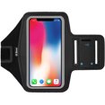 thumbnail image 1 of i2 Gear Running Armband for iPhone 8, 7, 6, 6S, Samsung Galaxy S6 S5 S4, HTC One & More with Key Holder & Reflective Band - Jet Black, 1 of 5