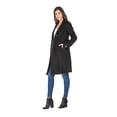 thumbnail image 4 of Haute Edition Women' Walker Wool Blend 3/4 Belted Long Jacket Winter Coat, 4 of 6