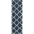 thumbnail image 5 of SAFAVIEH Montreal Cebrail Geometric Diamonds Shag Area Rug, Blue/Ivory, 4' x 6', 5 of 10