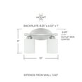 thumbnail image 4 of Capital Lighting 115221BN-338 Dixon 2 Light 13" Wide Bathroom Vanity Light - Nickel, 4 of 4