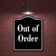thumbnail image 2 of Out of Order Elegant BLACK Aluminum Composite Sign, 15"x18", 2 of 9