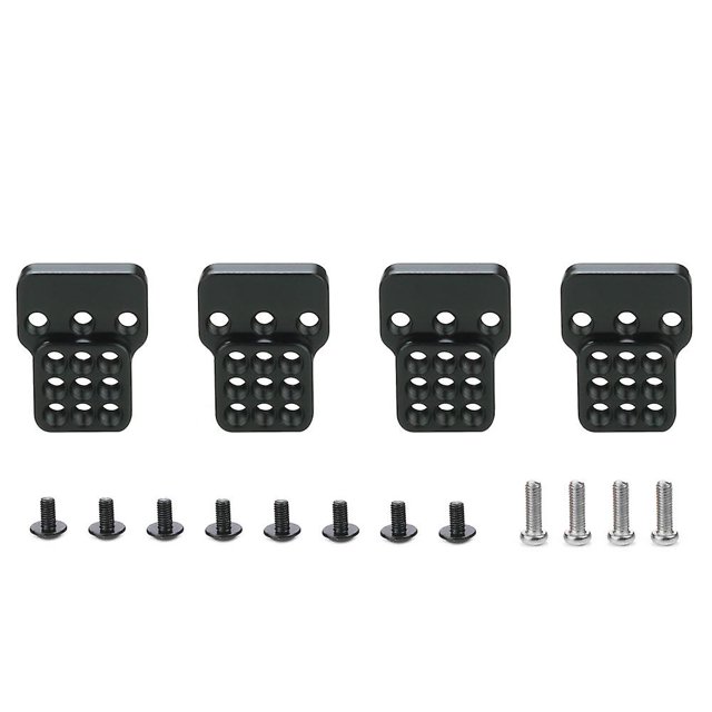 Asiento extensor de soporte de amortiguador ajustable de metal, negro Afortunado Sencillez