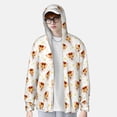 thumbnail image 2 of KLL Sweat à Capuche Imprimé Corgi Drôle pour Hommes et Femmes, Protection Solaire UPF 50+, Manches Longues, Pêche, Randonnée, Performance, Moyen, 2 of 7