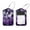 multicolored 1, variant on Purple Unicorn Stars Luggage Tags with Stainless Steel Loop, 2 Pack Luggage Tag Holders for Travel Luggage Baggage Identifier