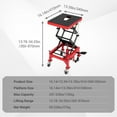 thumbnail image 3 of Hydraulic Motorcycle Lift Jack Table, 350 Lbs Scissor Lift Stand Foot Operated ATV Dirt Bike Scissor Stand with 4 Wheels, Lifting Range 13.78-34.25 inches, 3 of 7