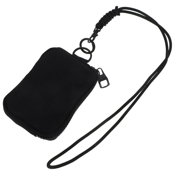 STRANDCHIC Black Outdoor Lanyard Bag for Portable Storage of Keys, , and Small Essentials