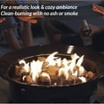 thumbnail image 3 of BELLEZE 52,000 BTU Propane Fire Pit Or Bowl, Portable Steel Outdoor Heater For Camping And Tailgating, Natural Lava Rocks And Smokeless Flame, Safe And CSA Approved, 3 of 7