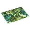 thumbnail image 2 of Microfiber Drying Mat, Tropical Leaf Watercolor Dish Drying Mat for Kitchen Counter, 18 x 24 inches Green, 2 of 9