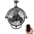 thumbnail image 3 of Honeywell Garage Ceiling Fan, 18” 3 Speed Indoor Outdoor Mount Fan, Matte Black, 3 of 16