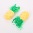 thumbnail image 3 of Cat Toy Interactive Creative Plush Pineapple Shape Cat Feather Toy Cat Play Toy, 3 of 7