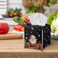 thumbnail image 3 of Yuyamidu Cute Square Tissue Box Cover for Living Room Santa Claus Tissue Box Holder for Bathroom Easy to Install Facial Paper Organizer Dispenser for Napkin Facial Paper Gift for Holiday, 3 of 8
