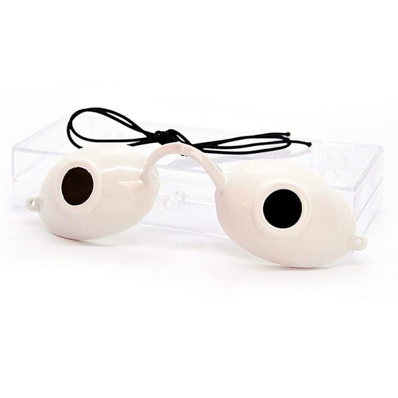 Gafas de protección UV para bronceado Super Sunnies blancas