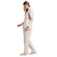 thumbnail image 4 of GLOBAL Conjunto de Pijama de Franela para Mujer, Pijama 100% Algodón para Mujer, Ropa de Estar por Casa, Manga Larga, Botón, Cordón en la Cintura, Ropa de Dormir Cálida, Paisley Rosa XL, 4 of 7