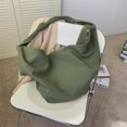 thumbnail image 3 of LinYooLi Simple Large Capacity Package For Women Waterproof Nylon Solid Black Shoulder Bags Korea Style Minimalist style Cloty Hobos New, 3 of 6