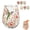 Hummingbird, variant on 2027 Hummingbird Morning Bliss Glass Tea Cup (400ml/14oz), Anti-Scalding, Fast Heat Dissipation, Floral Hummingbird Glass Mug with Gold Rim, Gift for Mom Friends Garden Lovers