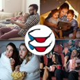 thumbnail image 5 of 2 Pack 3d Glasses,3d Movie Game Glasses Viewing Glasses For Theater 3d Moives Games Tv, 5 of 5