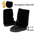 thumbnail image 2 of BERANMEY Women's Snow Boots Fashionable and Warm Mid Calf Winter Boots Perfect for Casual and Outdoor Activities, 2 of 9
