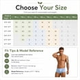 thumbnail image 4 of Men Low Rise Boxer Briefs U Pouch Slim Fit Stretch Trunks, 3 Pack, 4 of 4