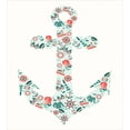 thumbnail image 3 of Anchor Duvet Cover Set, Nautical Shape with Binoculars Captain Hat Compass Mermaids, Decorative 3 Piece Bedding Set with 2 Pillow Shams, Calking Size, Seafoam Coral Teal, by Ambesonne, 3 of 3