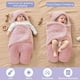 thumbnail image 3 of Manta con capucha para bebé, manta envolvente de oso de peluche para bebé, manta de recepción para cochecito, saco de dormir de vellón, ropa de bebé para niños y niñas, 3 of 4