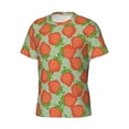 thumbnail image 3 of Rocae Hand Drawn Strawberry for Men's Moisture-Wicking Crew Tee - T-Shirt for Sports, Outdoor Activities, and Casual Wear, 3 of 9