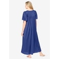 thumbnail image 2 of Only Necessities Plus Size Long Silky Lace-Trim Gown, 2 of 6