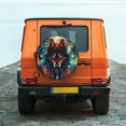 thumbnail image 6 of Salouo Mystic Wolf Dreamcatcher Print Spare Tire Cover 14-17 inch Spare Tire Protector Universal Tough Tire Wheel Cover for Trailer SUV and Truck-15 inch, 6 of 6