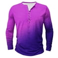 thumbnail image 2 of S-5X Mens Big & Tall T Shirts Long Sleeve Tshirts Shirt Plus Size Casual Pullover Gradient Printed Basic Breathable Athletic Workout Tees Tops, 2 of 4