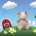 thumbnail image 4 of Peluche de peluche HUOGUO con forma de vaca rural, 32 cm, para regalo para niños, 4 of 4