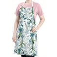 thumbnail image 5 of Pioneer Flower Floral Print Pattern Apron-Garden Aprons for Women with Pockets-Cotton Linen Waterproof Kitchen Cooking Gardening Aprons Adjustable for Kitchen,Cooking,BBQ and Salon 33x27 Inch, 5 of 7