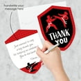 thumbnail image 2 of Big Dot of Happiness Karate Master - Shaped Thank You Cards - Martial Arts Birthday Party Thank You Note Cards with Envelopes - Set of 12, 2 of 7