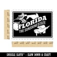 thumbnail image 2 of Florida Sunshine Mockingbird Orange Blossom Dolphin United States Rectangle Rubber Stamp Stamping Scrapbooking Crafting - Small 1.7in, 2 of 7